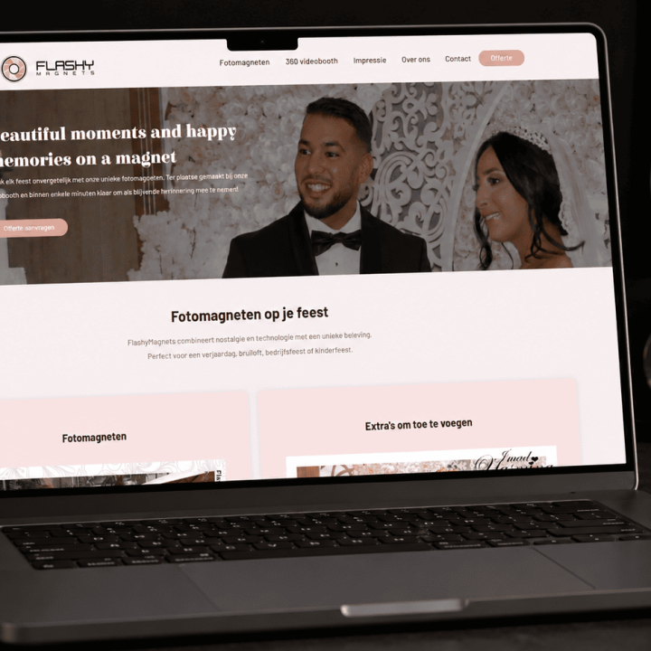 Website voor Flashymagnets - Elbamedia